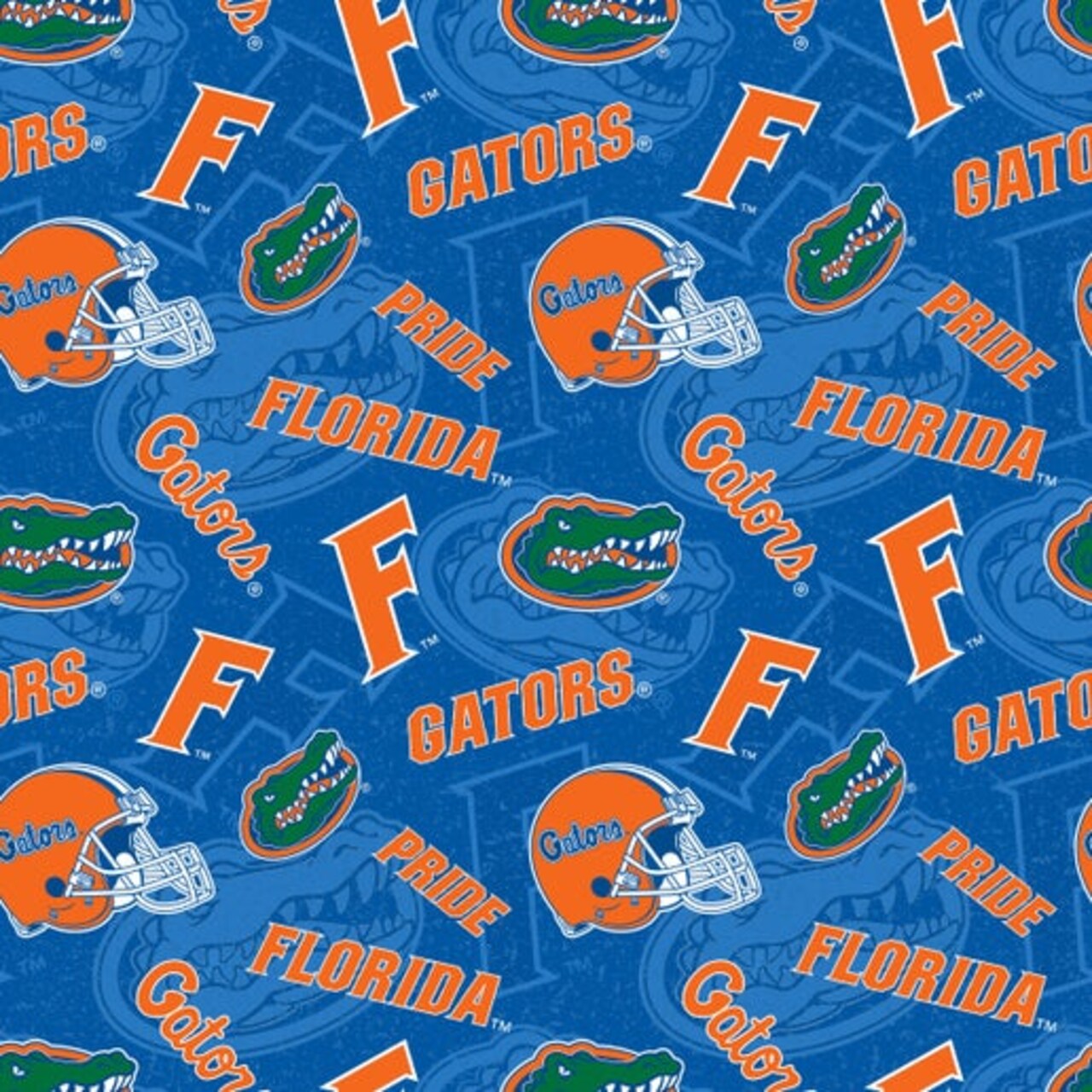 Licensed NCAA University of Florida Tone on Tone FL-1178 Cotton Fabric by the Yard